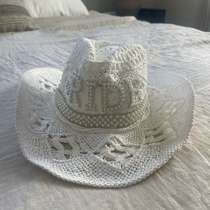 Nasty gal bride cowboy hat